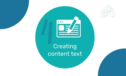 Creating content text